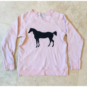 Wildfox Kids Pink Sweatshirt With Horse